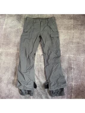 Men's Burton Dryride Mesh Lined Covert Phan Rang Gray Snowboard Ski Pants Sz L